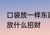 口袋放一样东西必定发财 在口袋里面放什么招财
