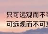 只可远观而不可亵玩焉是什么意思 只可远观而不可亵玩焉怎么解释