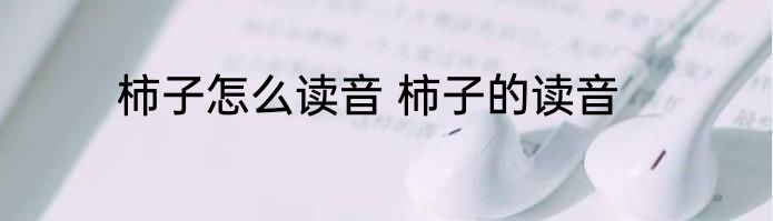柿子怎么读音 柿子的读音