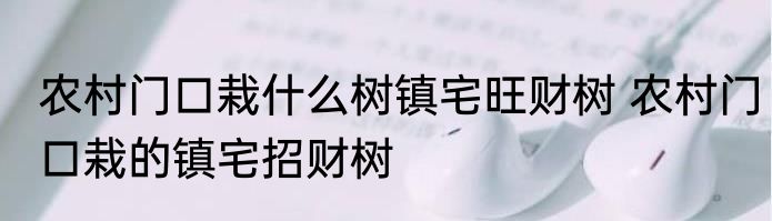 农村门口栽什么树镇宅旺财树 农村门口栽的镇宅招财树