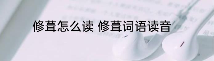修葺怎么读 修葺词语读音