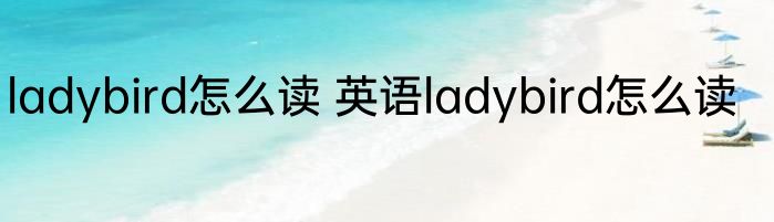ladybird怎么读 英语ladybird怎么读