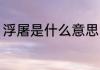 浮屠是什么意思 词语浮屠是什么意思