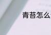 青苔怎么读 什么是青苔