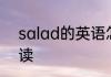 salad的英语怎么读 单词salad怎么读