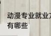 动漫专业就业方向 动漫专业就业方向有哪些