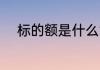 标的额是什么意思 标的额的含义