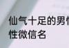仙气十足的男性微信名 霸气仙气的男性微信名