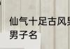 仙气十足古风男子名 自带仙气的古风男子名