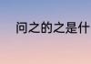 问之的之是什么意思 问之的意思