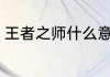 王者之师什么意思 王者之师是啥意思