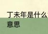 丁未年是什么意思 丁未年指的是什么意思