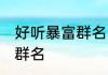 好听暴富群名 让人眼前一亮好听暴富群名