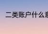 二类账户什么意思 什么是二类账户
