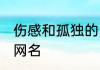 伤感和孤独的网名四个字 比较伤感的网名