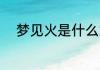 梦见火是什么意思 梦见火的含义