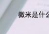 微米是什么 关于微米介绍