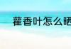 雚香叶怎么晒干 雚香叶如何晒干