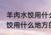 羊肉水饺用什么地方的肉最好 羊肉水饺用什么地方的肉最好呢