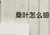 桑叶怎么晾干 桑叶如何晾干