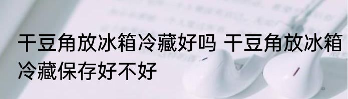 干豆角放冰箱冷藏好吗 干豆角放冰箱冷藏保存好不好