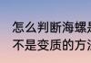 怎么判断海螺是不是变质 判断海螺是不是变质的方法