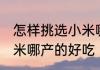 怎样挑选小米哪产的好吃 如何挑选小米哪产的好吃