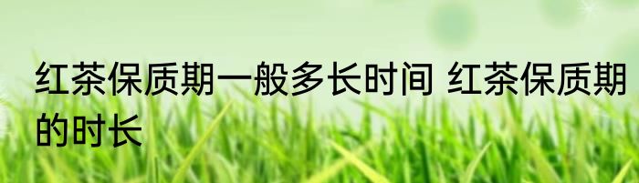 红茶保质期一般多长时间 红茶保质期的时长
