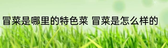 冒菜是哪里的特色菜 冒菜是怎么样的