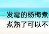 发霉的杨梅煮熟了能吃吗 发霉的杨梅煮熟了可以不可以吃