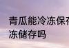 青瓜能冷冻保存吗 青瓜适合放冰箱冷冻储存吗