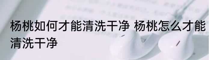 杨桃如何才能清洗干净 杨桃怎么才能清洗干净