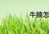 牛腩怎样做才好吃