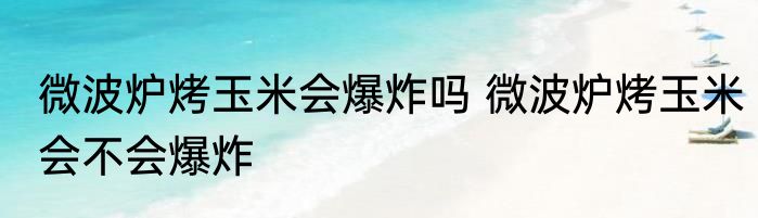 微波炉烤玉米会爆炸吗 微波炉烤玉米会不会爆炸