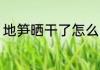 地笋晒干了怎么吃 地笋晒干了如何吃