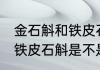 金石斛和铁皮石斛是一种吗 金石斛和铁皮石斛是不是同类