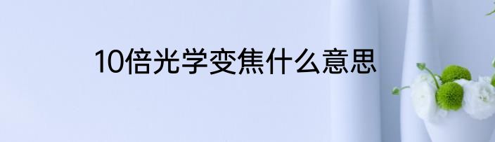 10倍光学变焦什么意思