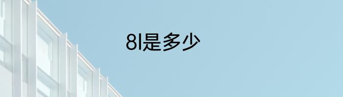 8l是多少