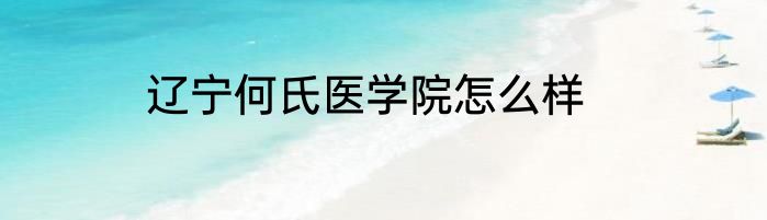辽宁何氏医学院怎么样