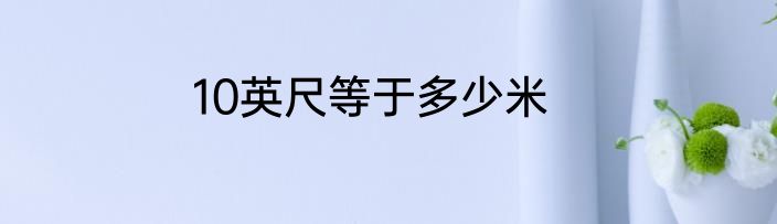 10英尺等于多少米