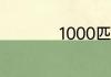 1000匹马力什么意思