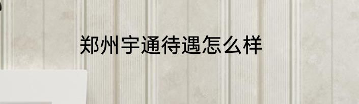 郑州宇通待遇怎么样