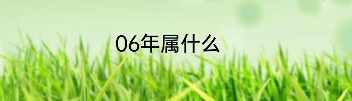 06年属什么