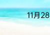 11月28日是感恩节吗