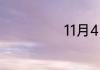 11月4日是啥节日