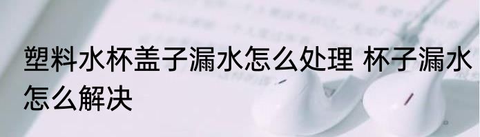 塑料水杯盖子漏水怎么处理 杯子漏水怎么解决