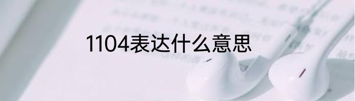 1104表达什么意思