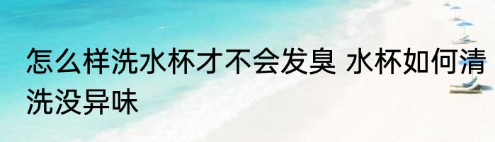 怎么样洗水杯才不会发臭 水杯如何清洗没异味