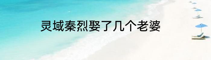 灵域秦烈娶了几个老婆