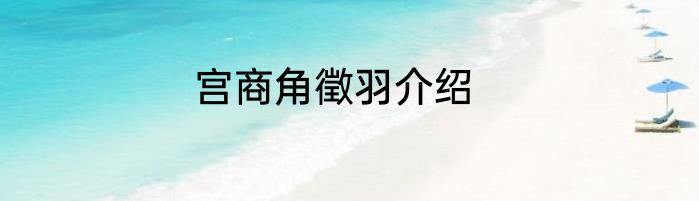宫商角徵羽介绍